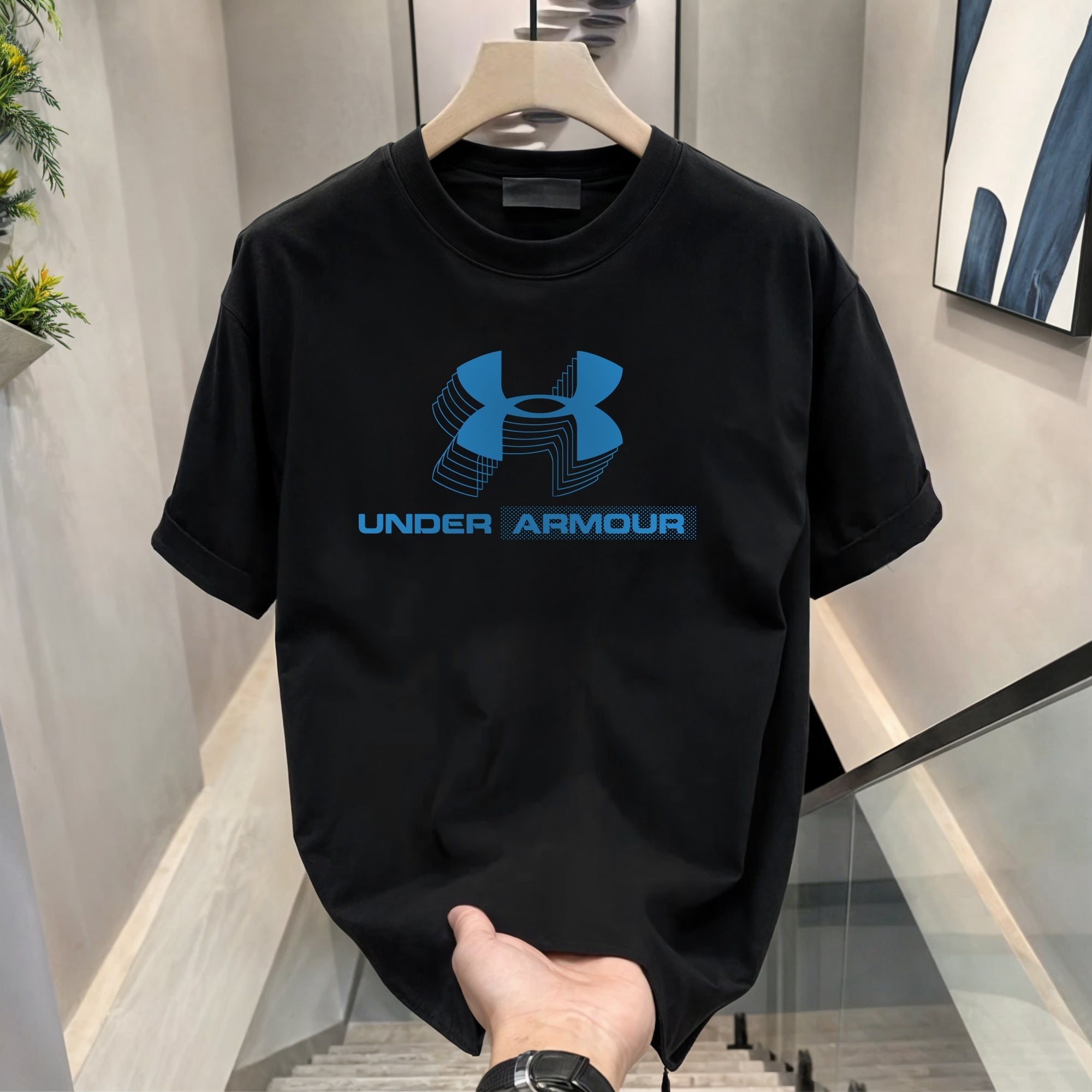 Men's Brand Premium Selling T-Shirt (BD-HUGO BOX+BLUE ARMOUR)